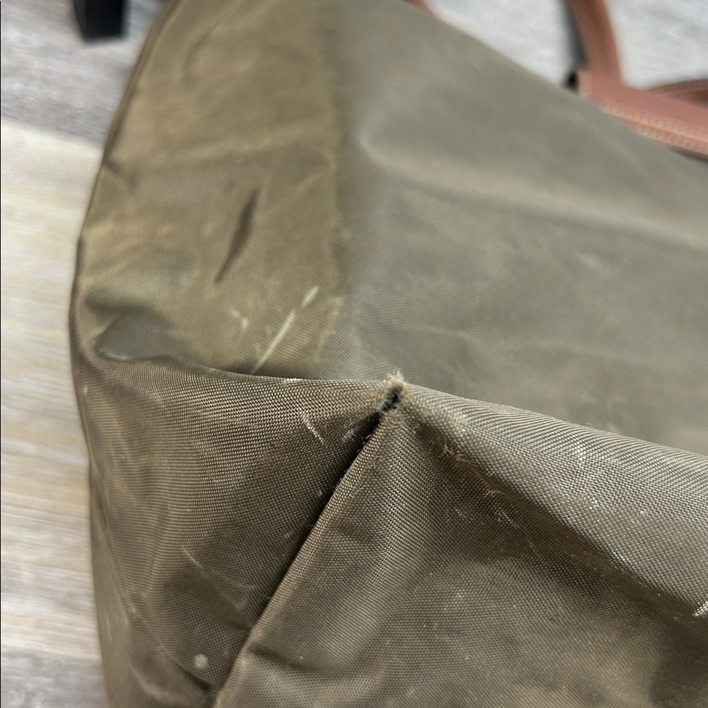 *Longchamp green brown le pilage large tote bag - Picture 10 of 14